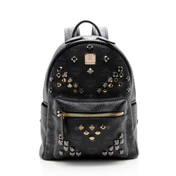 MCM Visetos Stark Small Stud Backpack (SHF-15456)