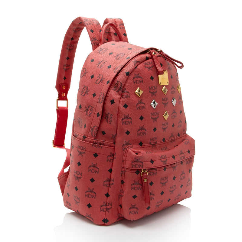 MCM Visetos Stark Studded Classic Backpack SHF Akk5Ws LuxeDH