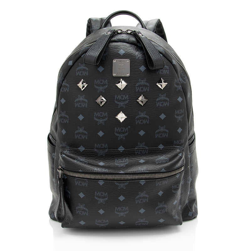 MCM Visetos Stark Studded Classic Backpack (SHF-waFiZL)