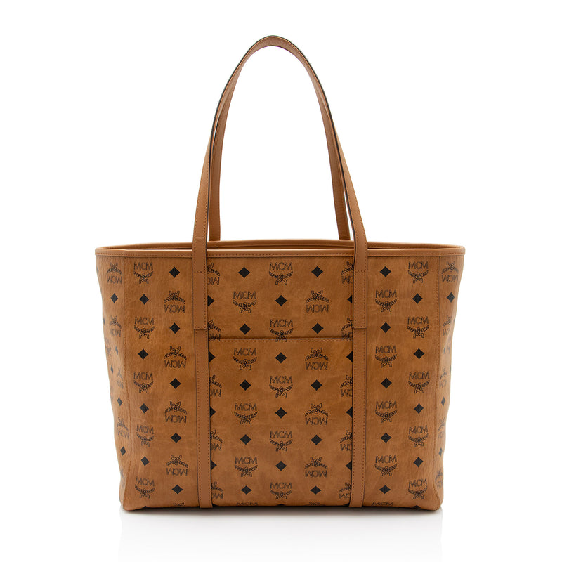 MCM Visetos Toni Medium Shopper Tote (SHF-eSeAjd)