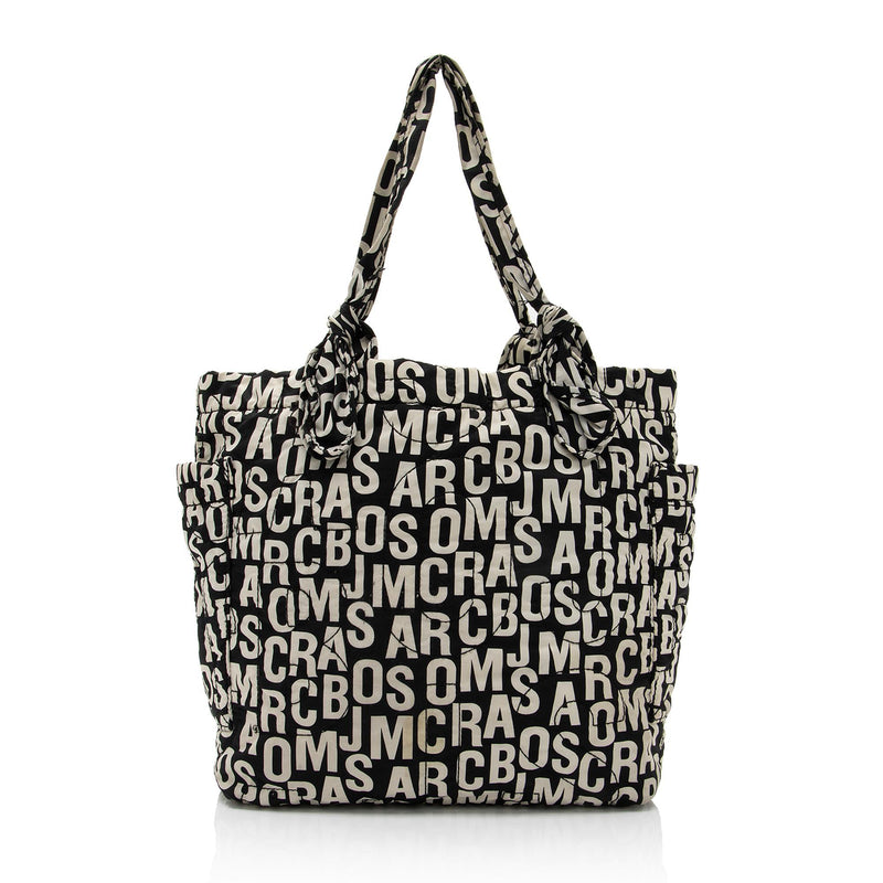 Marc By Marc Jacobs Quilted Nylon Logo Tote (SHF-QDW7AZ) – LuxeDH