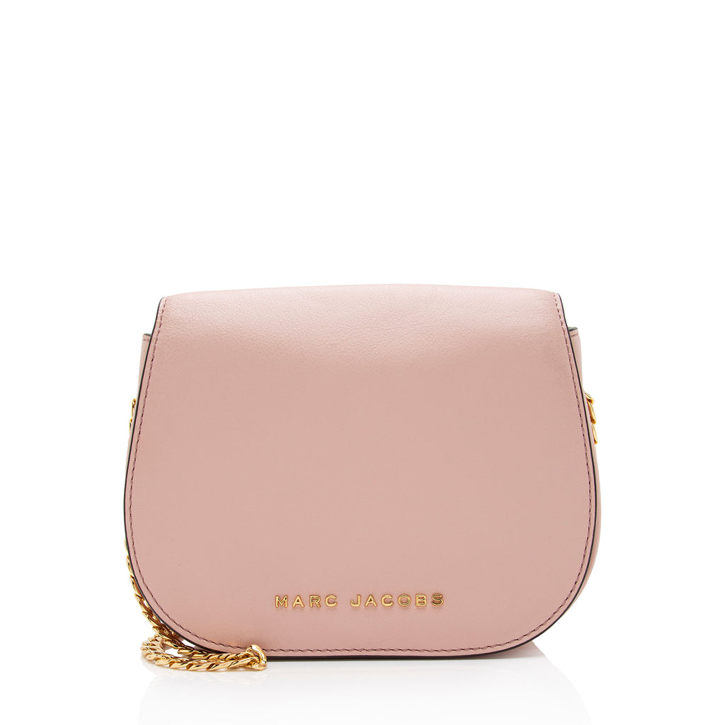 MARC JACOBS Sway Suede & Embossed Leather Crossbody