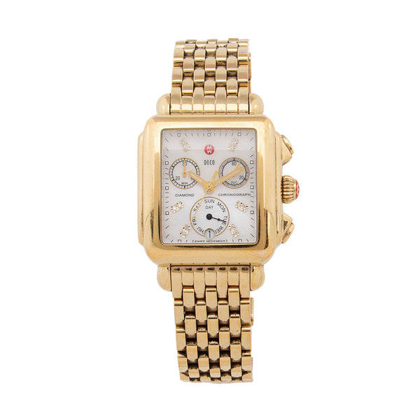 Michele Diamond Deco Watch (SHF-lPM30T)