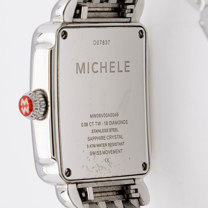 Michele Stainless Steel Diamond Deco 16 Chronograph Watch (SHF-n4Zegv)