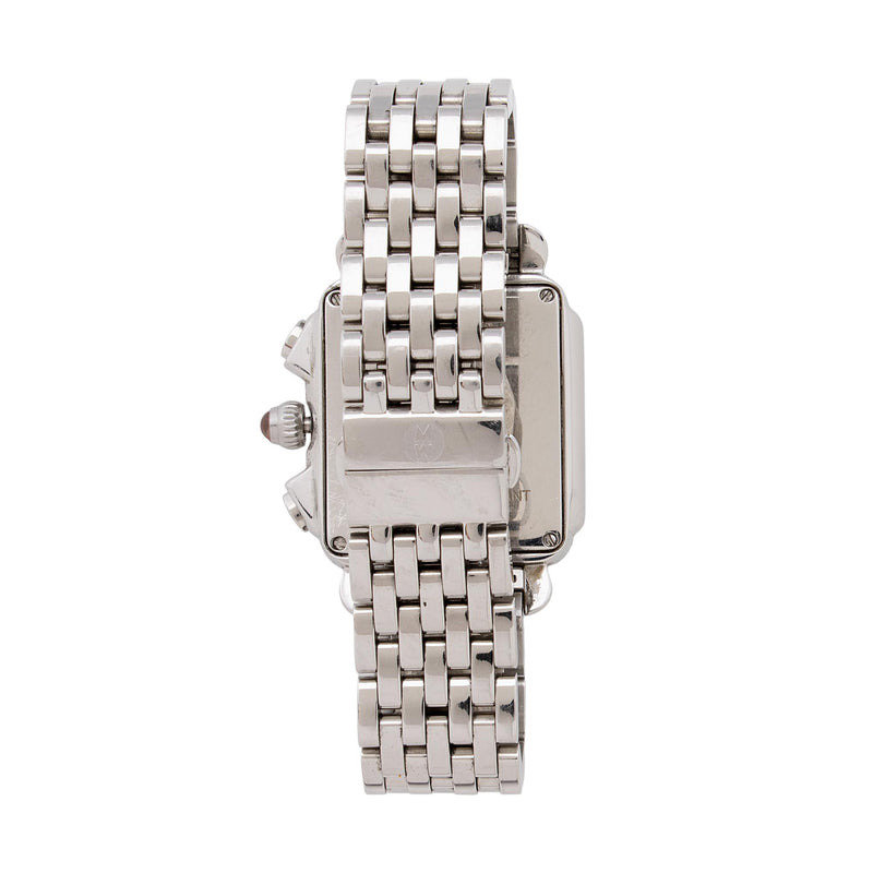 Michele Stainless Steel Diamond Deco Chronograph Watch (SHF-GxwCfd)