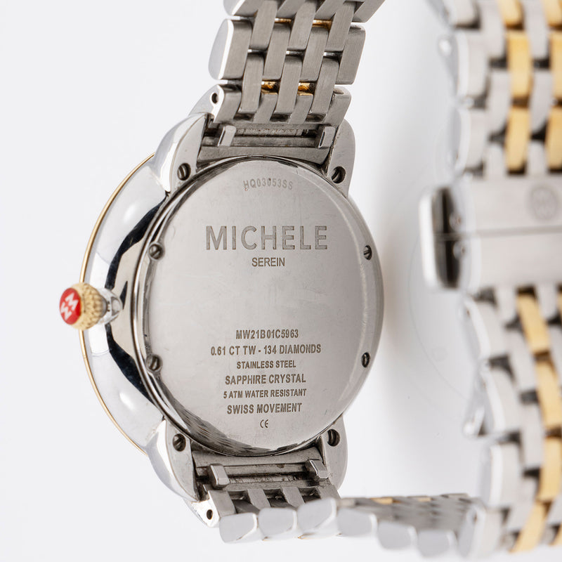 Michele Two-Tone Stainless Steel Diamond Serein Watch (SHF-vKHreJ)