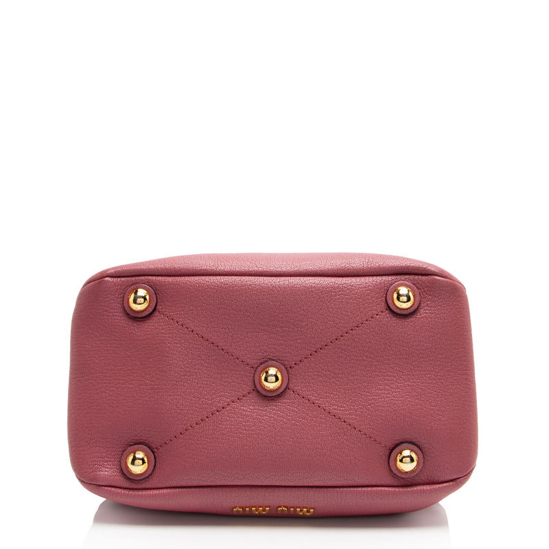 Miu Miu Goatskin Madras Hobo (SHF-PhWqD9)