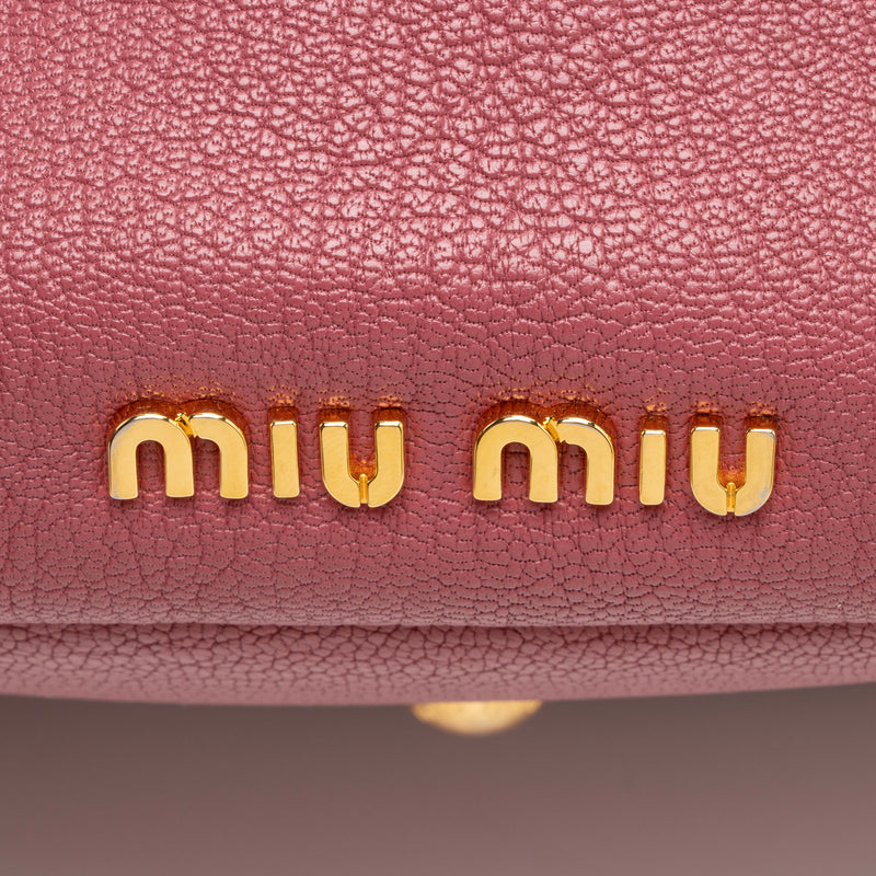 Miu Miu Goatskin Madras Hobo (SHF-PhWqD9)