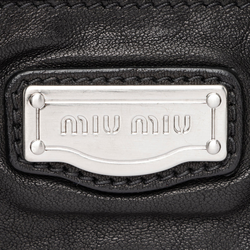 Miu Miu Nappa Leather Monk Satchel (SHF-bc0OGc)