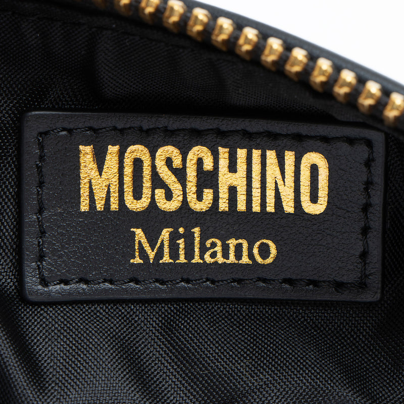 Moschino Leather Logo Belt Bag (SHF-ZVOthk)