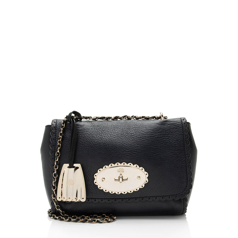 Mulberry Leather Scallop Trimmed Lily Shoulder Bag (SHF-Mu3fS9)