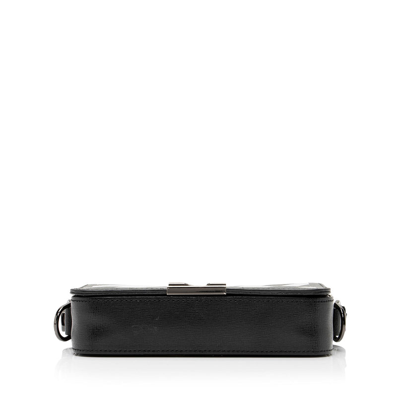 Off-White Leather Diag Mini Flap Bag (SHF-23487) – LuxeDH