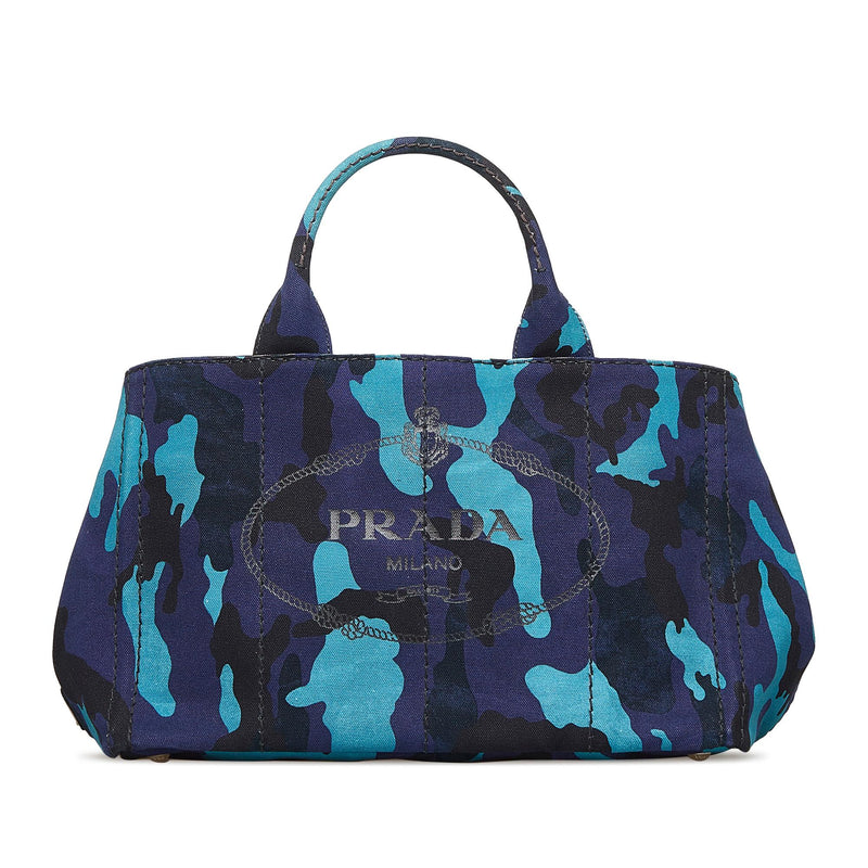 Prada Canapa Camouflage Satchel (SHG-4x7QcG) – LuxeDH