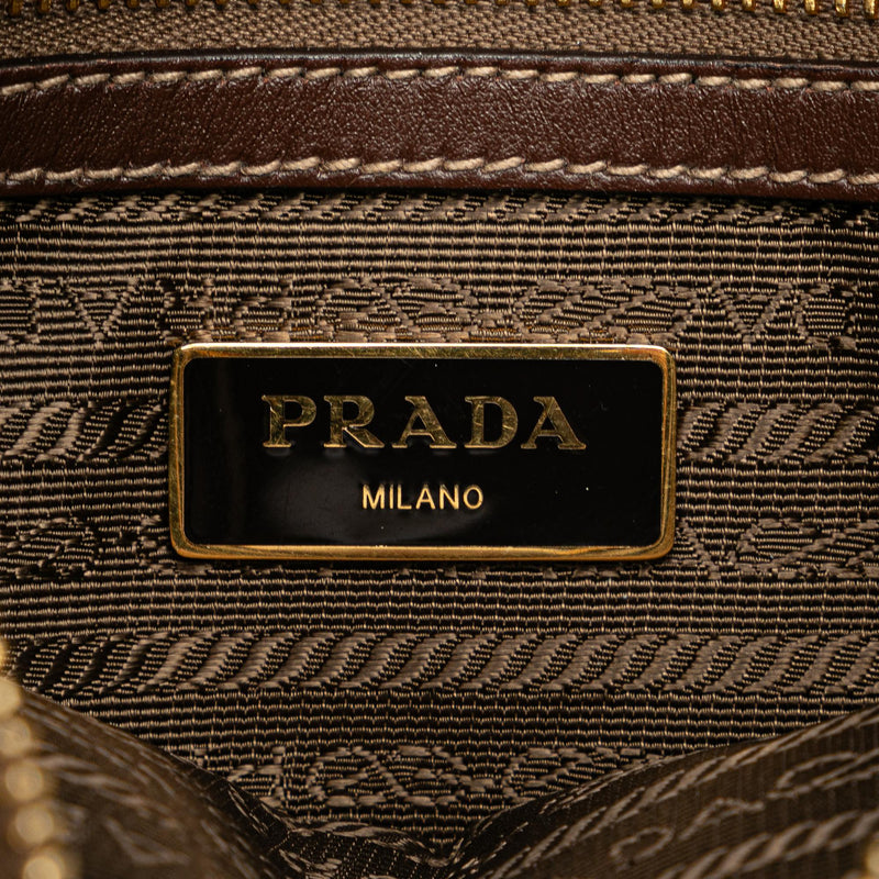 Prada Canapa Logo Double Zip Crossbody (SHG-BKcQQA)