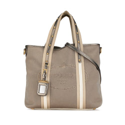 Prada Canapa Logo Satchel (SHG-wE9yxd)