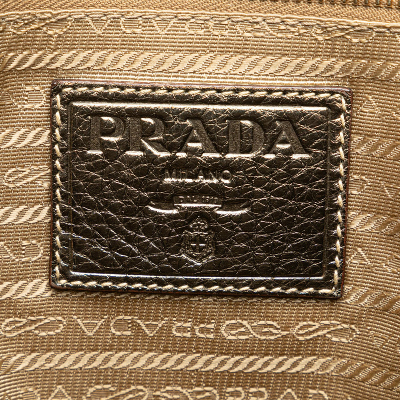 Prada Canapa Logo Satchel (SHG-wE9yxd)