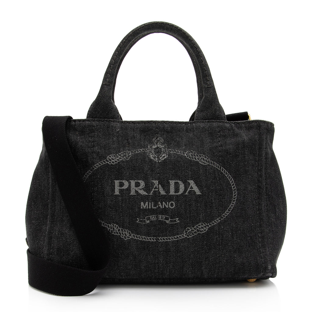 Prada Canapa Logo Shopping Tote (SHF-TpjCPv) – LuxeDH