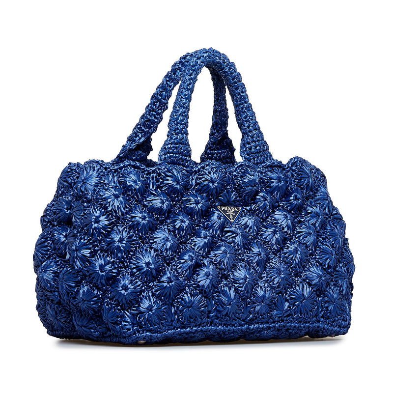 Prada Canapa Raffia Tote (SHG-NT0fM9) – LuxeDH