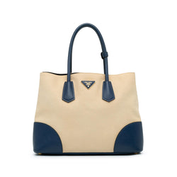 Prada Canapa and Saffiano Double Satchel (SHG-Er2FWX)