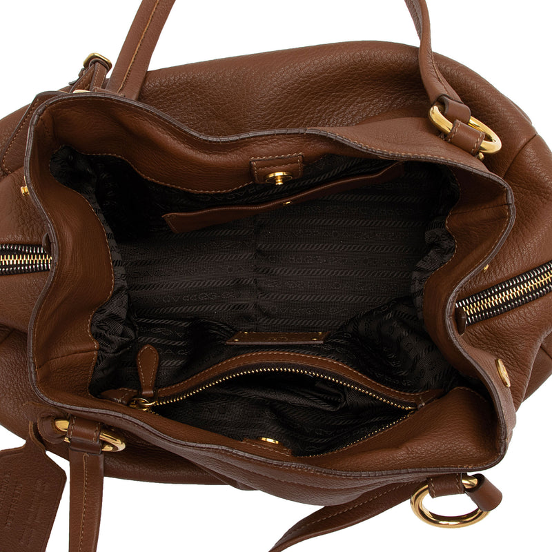 Prada Cervo Sacca 2 Manici Shoulder Bag (SHF-otdjn1) – LuxeDH