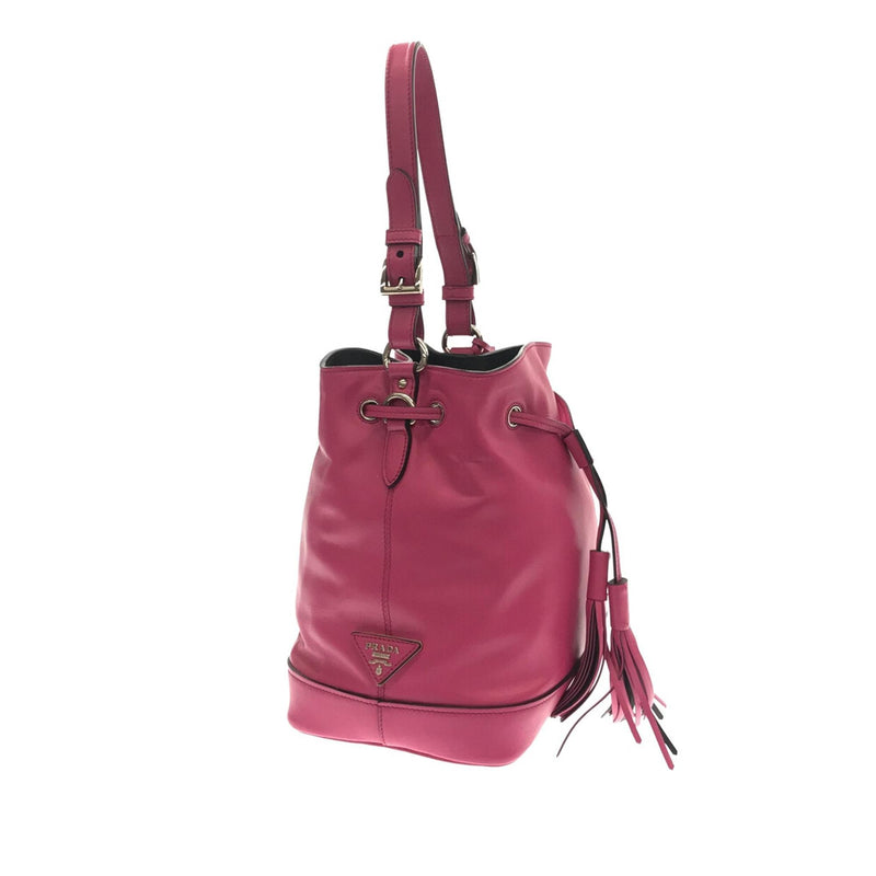 Prada - Authenticated Handbag - Leather Beige Plain for Women, Good Condition