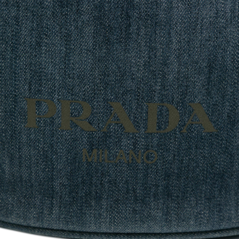 Prada Denim Logo Satchel (SHG-fjQmZ0)