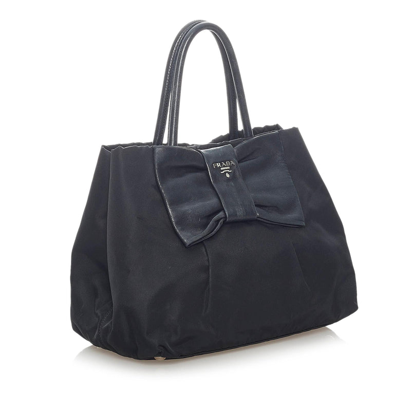 Prada Fiocco Bow Saffiano Crossbody Bag (SHG-lPa02z) – LuxeDH