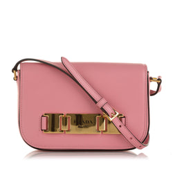 Prada Glace Calf Etiquette Crossbody (SHG-L8VJVr)