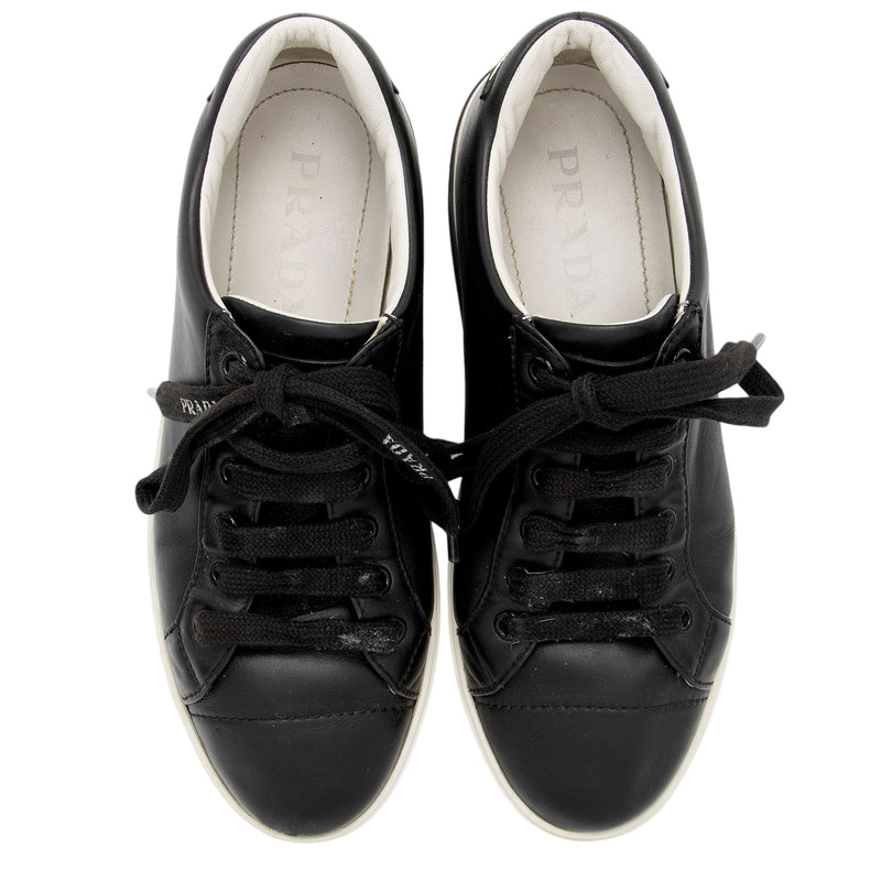 Prada Leather Macro Sneakers - Size 7 / 37 (SHF-GHar9i)