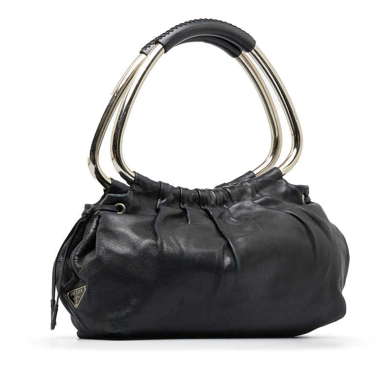 Prada Vintage Metal Handle Bag - Shoulder Bags, Handbags
