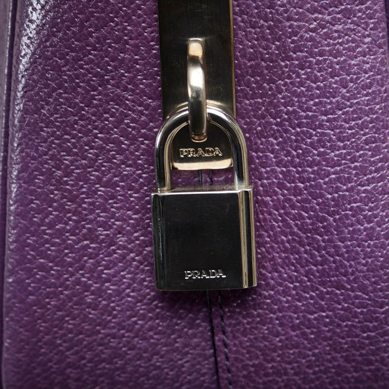 Prada Leather Bow Handbag Purple Pony-style calfskin ref.1044271 - Joli  Closet
