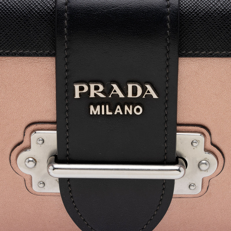 Prada Saffiano Leather Cahier Shoulder Bag (SHF-23798) – LuxeDH