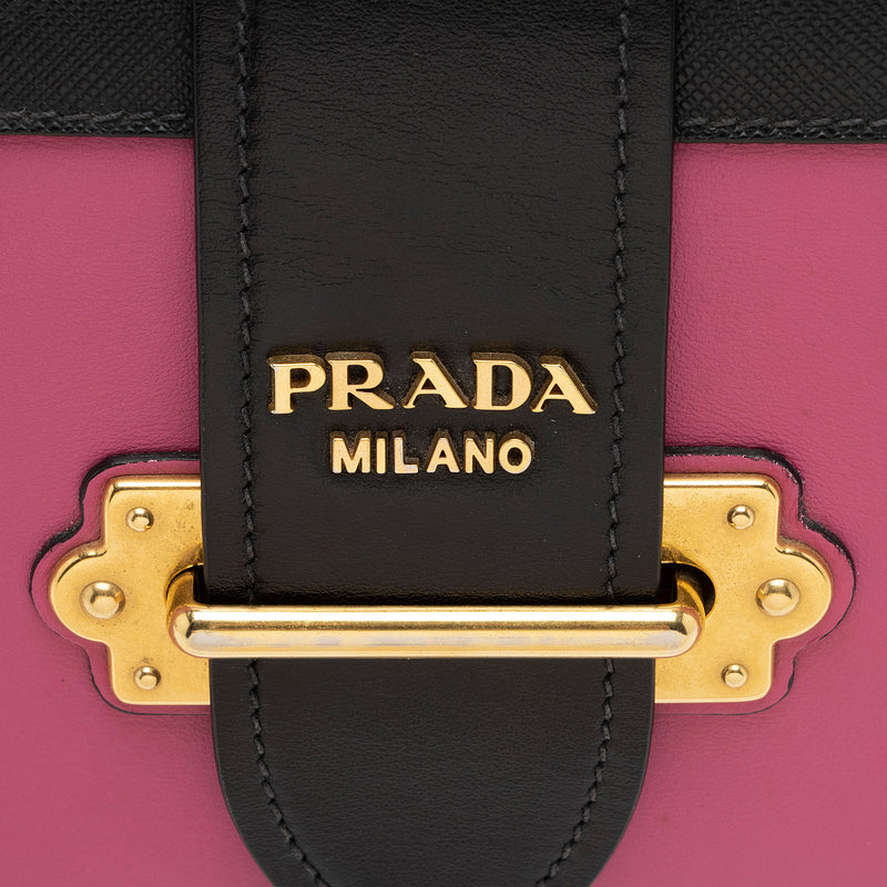 Prada Saffiano Leather Cahier Shoulder Bag (SHF-23798) – LuxeDH