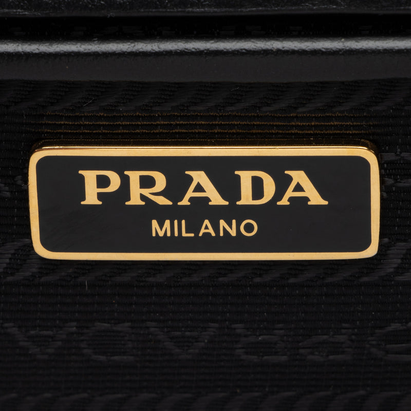 Prada Saffiano Leather Chain Mini Shoulder Bag (SHF-eS0qKD)