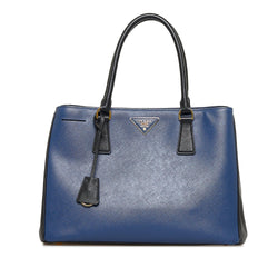 PRADA Navy Blue Saffiano Leather Handbag
