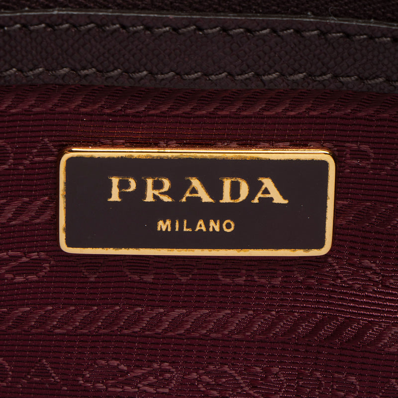 Prada Saffiano Lux Buckle Mini Messenger (SHF-6x5LZh)