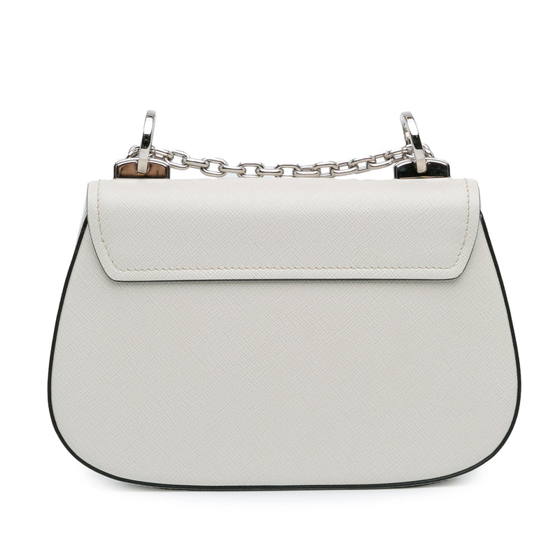 Prada Saffiano Lux Chain Crossbody (SHG-d27J57)