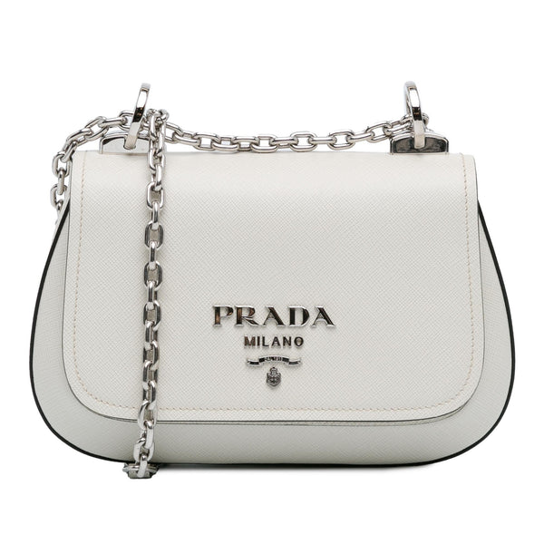 Prada Saffiano Lux Chain Crossbody (SHG-d27J57)