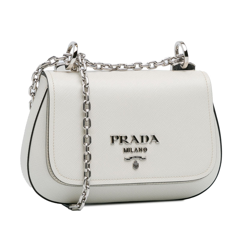 Prada Saffiano Lux Chain Crossbody (SHG-d27J57)