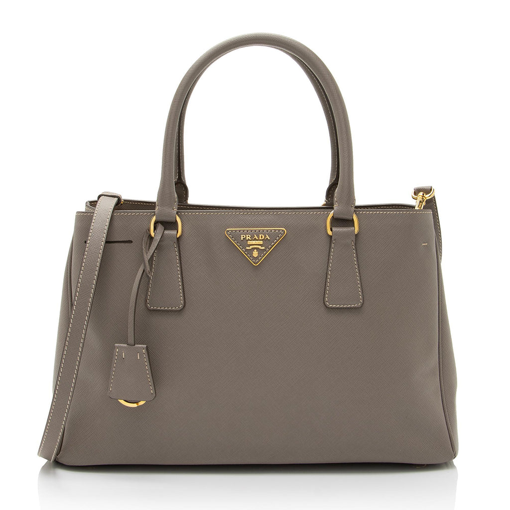 Prada Soft Calf-Trimmed Saffiano Esplanade