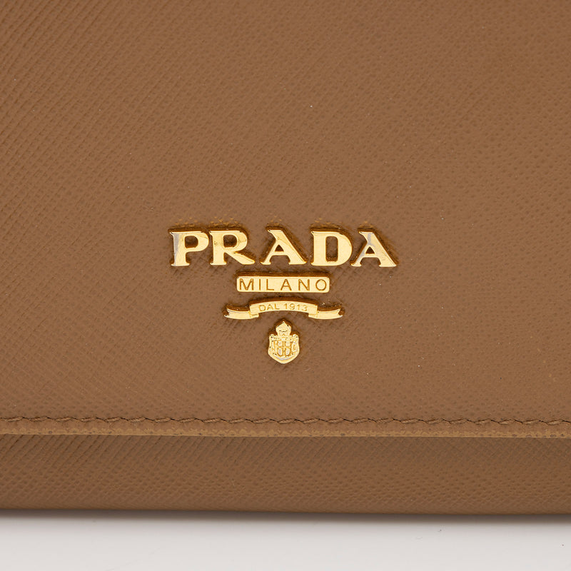 Prada Saffiano Metal Wallet on Chain (SHF-IIZVJs)