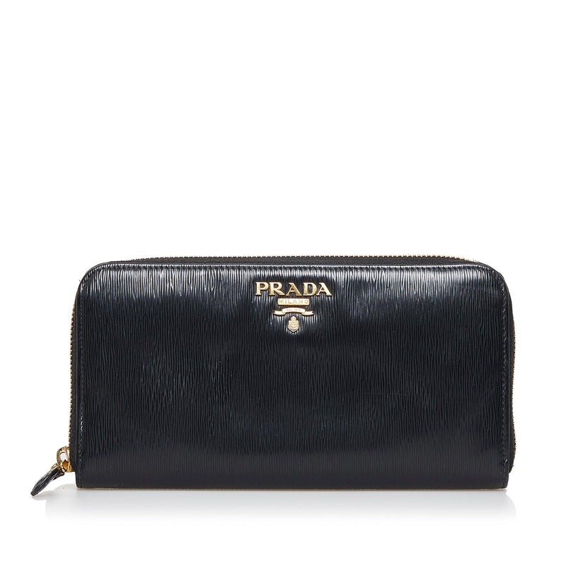 Prada Saffiano Zip Around Wallet (SHG-25251) – LuxeDH