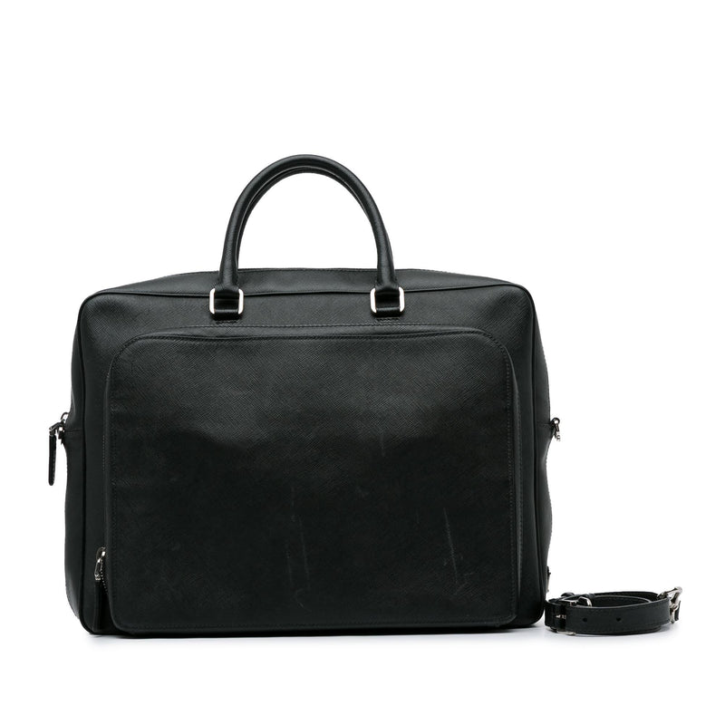 Prada Saffiano Zip Briefcase (SHG-9yo9om)