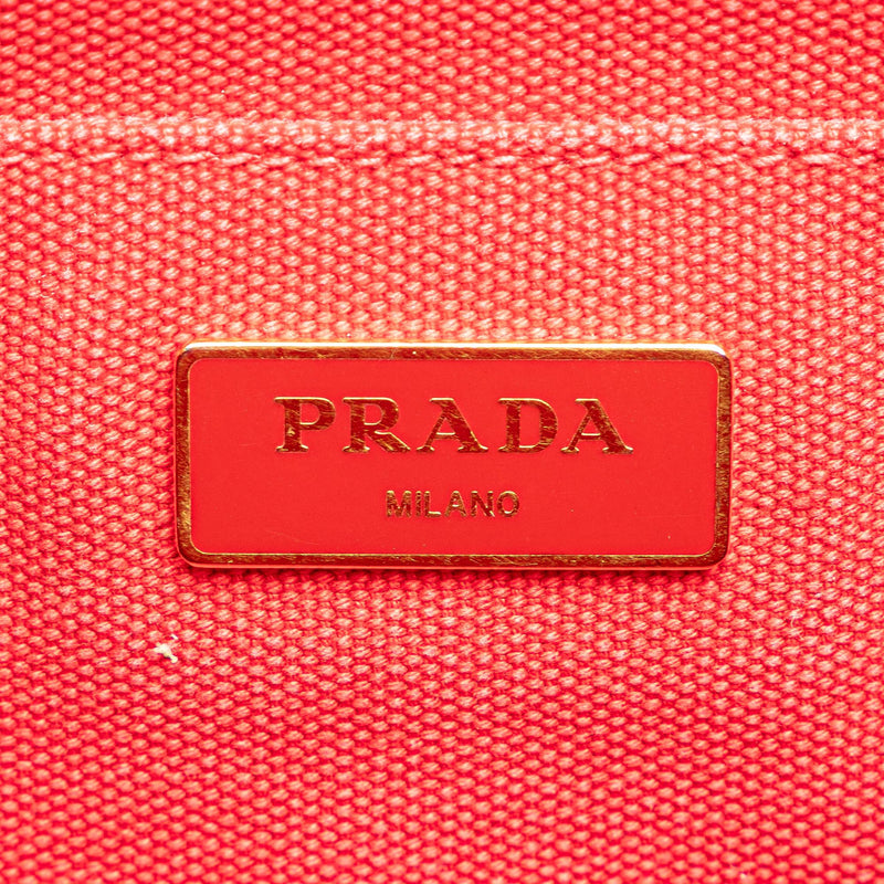 Prada Small Canapa Logo Satchel (SHG-CpUC7e)