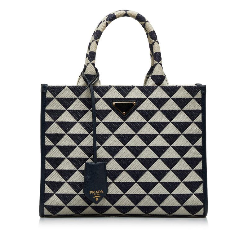 Prada Small Symbole Triangolo Tote (SHG-hRk7cv)