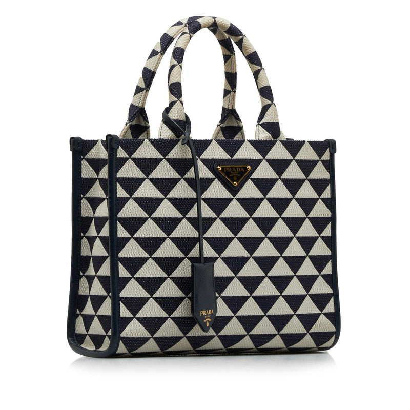 Prada Small Symbole Triangolo Tote (SHG-hRk7cv)