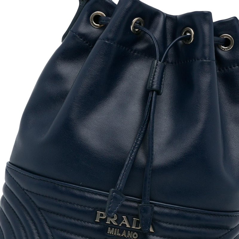 Prada Soft Calf Impunture Diagramme Bucket Bag SHG xRSXDM LuxeDH