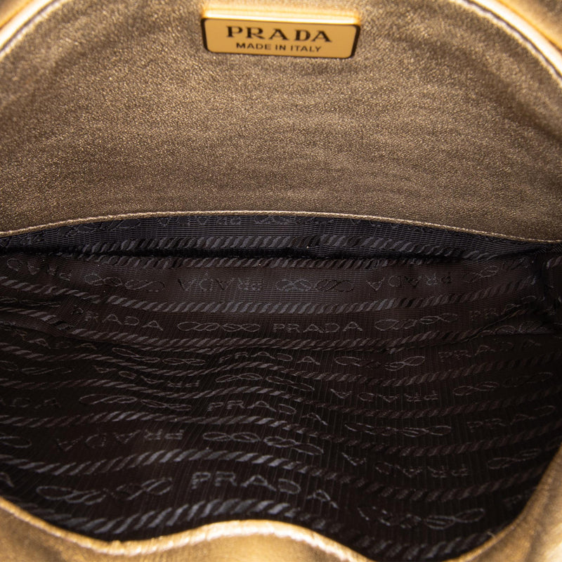 Prada Spazzolato Cleo Shoulder Bag (SHG-CqsaBq)