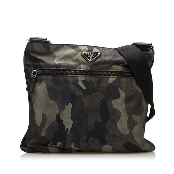 Prada Tessuto Camouflage Crossbody Bag (SHG-vSjeQT)