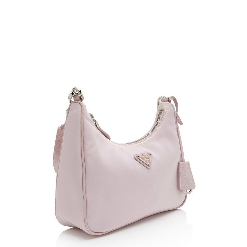 Pre-owned Prada Re-edition 2000 Cloth Handbag In Pink